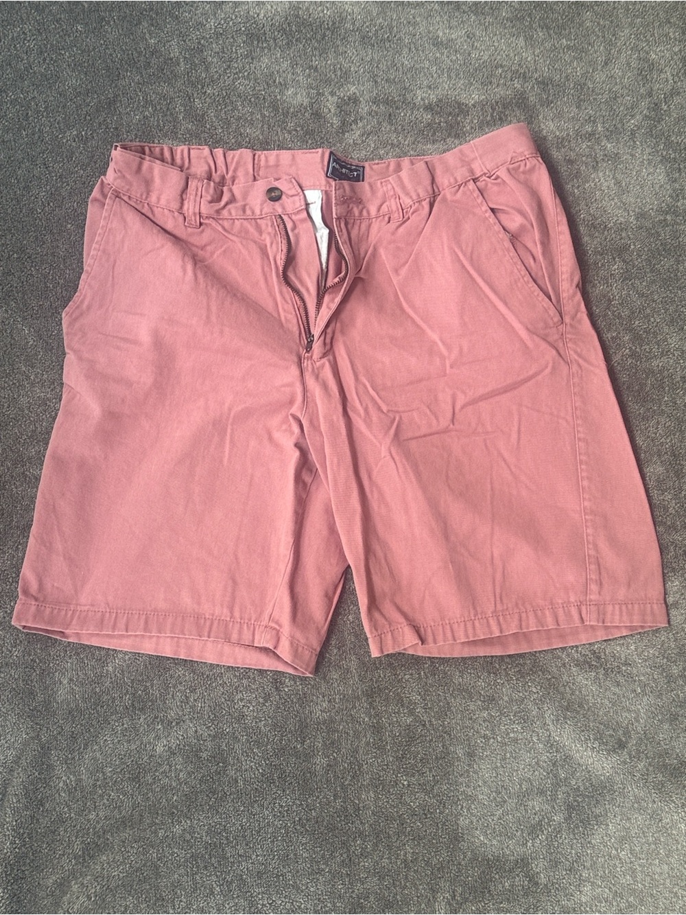 Architect Men’s Dusty Pink Chino Shorts Size 36 100% Cotton Flat Front